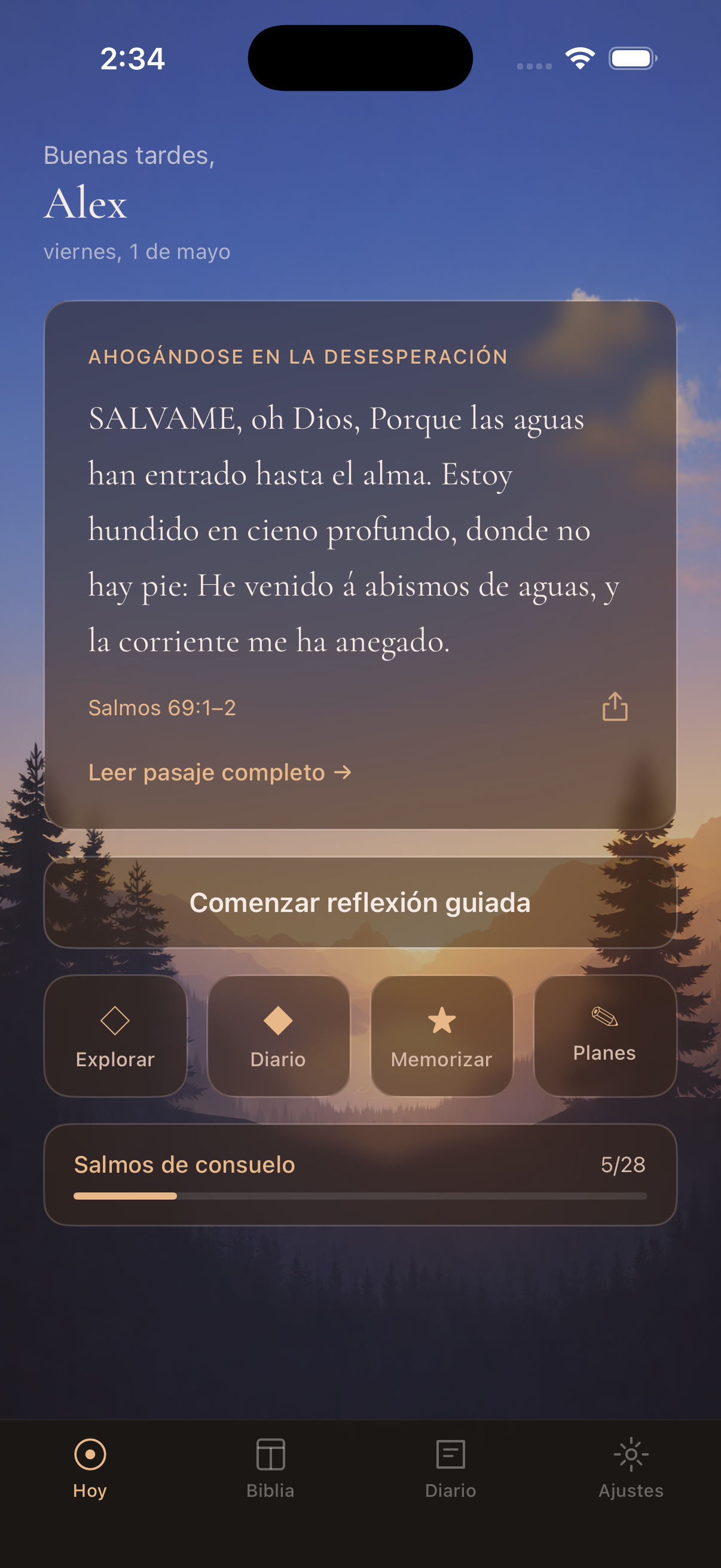 Vesper — pasaje de hoy